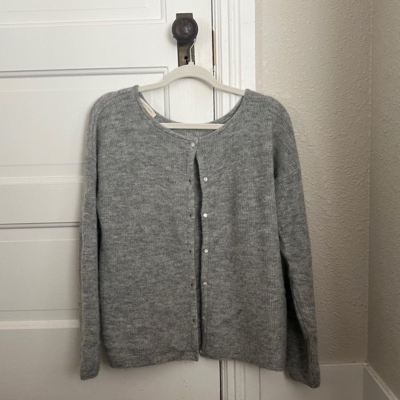 Sezane Sweaters - Mottled gray Sezane Gaspard Cardigan
